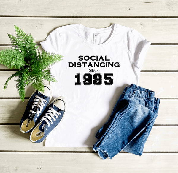 Social distancing ladies t shirt