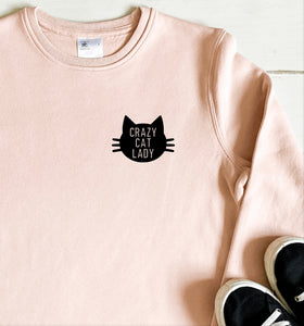 Crazy cat lady womens sweatshirt