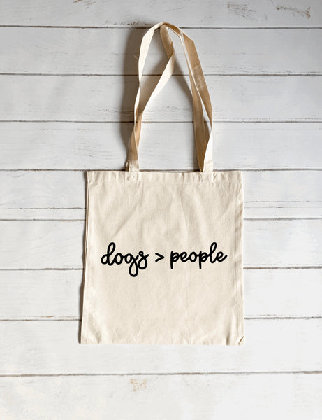 Dogs more than people canvas tote bag