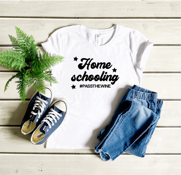 Home schooling ladies t shirt